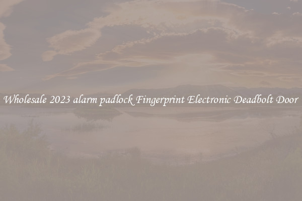 Wholesale 2023 alarm padlock Fingerprint Electronic Deadbolt Door 