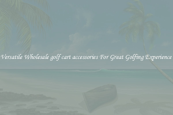 Versatile Wholesale golf cart accessories For Great Golfing Experience 