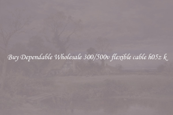 Buy Dependable Wholesale 300/500v flexible cable h05z k