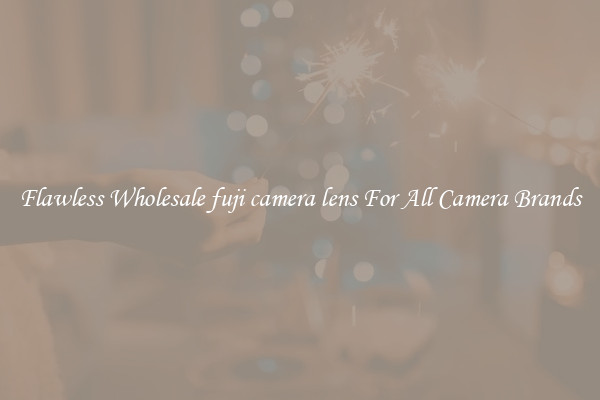Flawless Wholesale fuji camera lens For All Camera Brands