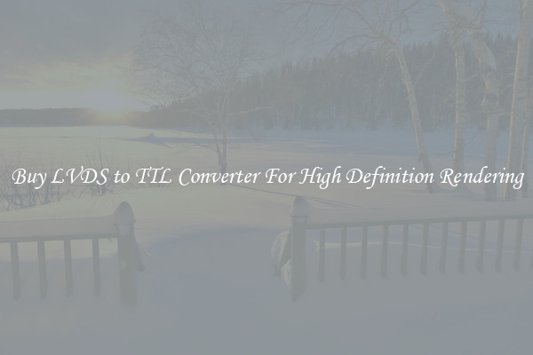 Buy LVDS to TTL Converter For High Definition Rendering