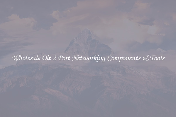 Wholesale Olt 2 Port Networking Components & Tools