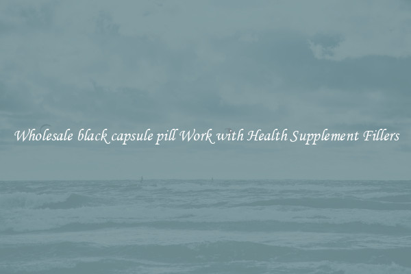 Wholesale black capsule pill Work with Health Supplement Fillers