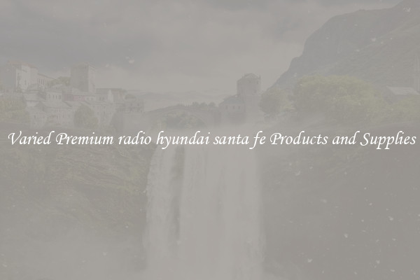 Varied Premium radio hyundai santa fe Products and Supplies