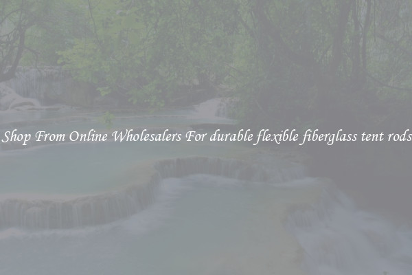 Shop From Online Wholesalers For durable flexible fiberglass tent rods
