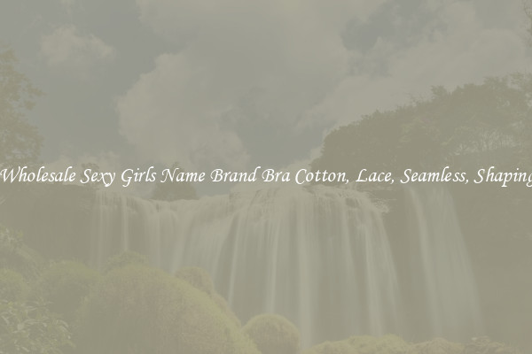 Wholesale Sexy Girls Name Brand Bra Cotton, Lace, Seamless, Shaping