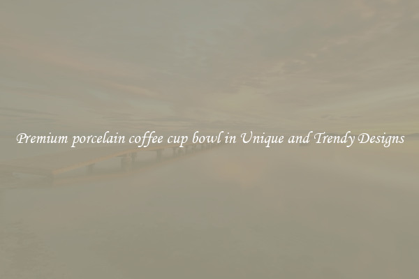 Premium porcelain coffee cup bowl in Unique and Trendy Designs