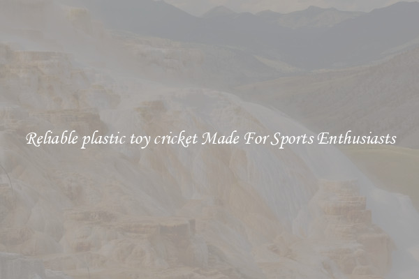 Reliable plastic toy cricket Made For Sports Enthusiasts
