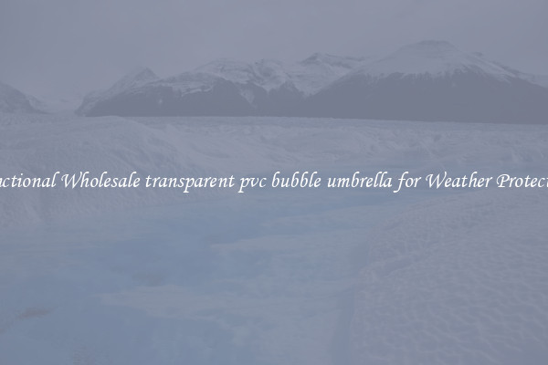 Functional Wholesale transparent pvc bubble umbrella for Weather Protection 